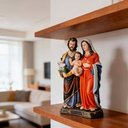 Ver imagem 2 de Imagem da Sagrada Família de Resina - 20 cm