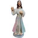 Ver imagem 1 de Imagem de Jesus Misericordioso de Resina - 15 cm