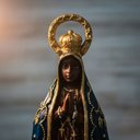 Ver imagem 3 de Imagem de Nossa Senhora Aparecida com Auréola de Resina - 15 cm