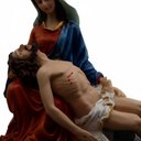 Ver imagem 3 de Imagem da Nossa Senhora da Piedade Pietá de Resina - 16 cm