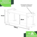 Ver imagem 4 de Prateleira Estilo Industrial Cozinha de Parede Gnd Pb 100cm