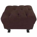 Ver imagem 3 de Puff Retrô Luis XV Capitonê Marrom
