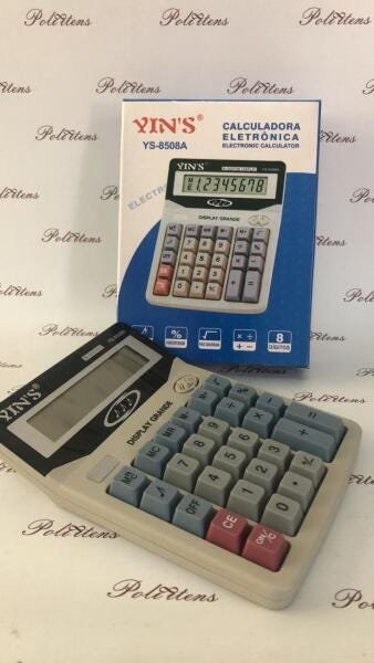 Calculadora 8 Dígitos Com Tecla YS-8508A - 1