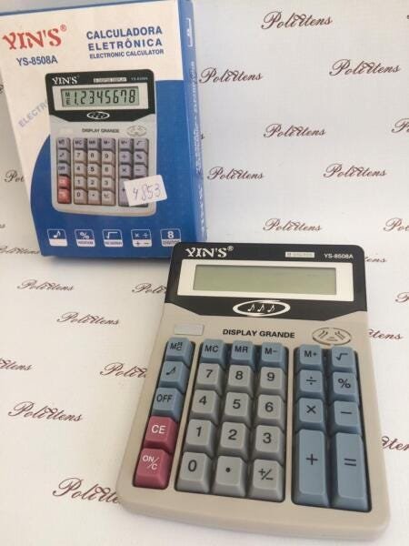 Calculadora 8 Dígitos Com Tecla YS-8508A - 4