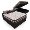 Cama Box Casal Anjos com Baú + Colchão de Molas - Anjos - Superlastic 138cm - Preto - 3