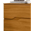 Ver imagem 3 de Mesa Cabeceira para Quarto 51cm 2 Gavetas Athenas Cinamomo Z17 - Mpozenato