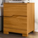 Ver imagem 2 de Mesa Cabeceira para Quarto 51cm 2 Gavetas Athenas Cinamomo Z17 - Mpozenato