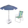 Guarda-Sol 1,6 Mts Alumínio Belfix com Base e Cadeira 8 Posições - 1
