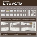 Ver mais imagens de Porta-geladeira 103 Cm 1 Porta Basculante Branco Agata Madesa