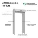 Ver imagem 3 de Porta-geladeira 103 Cm 1 Porta Basculante Branco Agata Madesa
