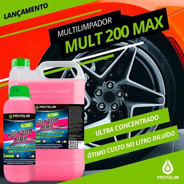 Prot Mult200 Max Desengraxante Alcalino Limpador Multiuso 5L - 2