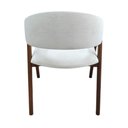 Ver imagem 4 de Kit 2un. Cadeira Rafaela Estofada em Madeira Maciça Capuccino Boucle Marfim