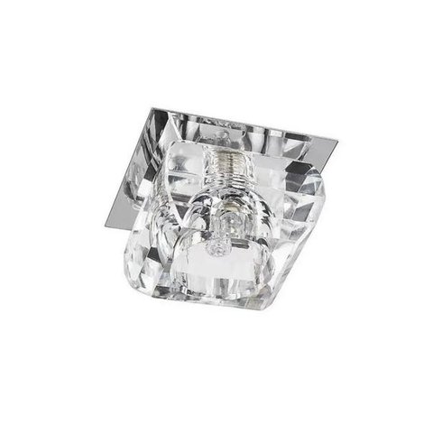 Kit 19 Spot de Cristal Embutir Quadrado Gesso Sala Quarto G9 Ac661Q