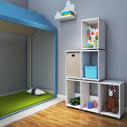 Nicho Empilhável 38X35,5X35,5 cms NB 355 - Branco - 3