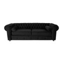 Ver imagem 1 de Sofá Chesterfield 03 Lugares 2.30 Cm Cor Preto New Velu 004 Jr