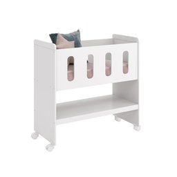 Mini Berço Moisés Zain Branco Brilho 3 em 1 - Reller - 2
