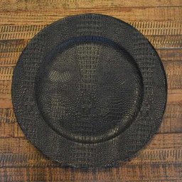 Sousplat de Plástico Croco Preto - 2