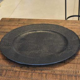 Sousplat de Plástico Croco Preto - 3