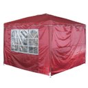 Ver imagem 1 de Tenda Gazebo Articulada 3x3 M com 2 Paredes Bordo Alumínio Barraca Praia Camping Sanfonada Bolsa Imp