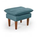 Ver mais imagens de Sofá Cama Vancouver 3 Lugares Império Reclinável Casal Pés Madeira Suede Azul Turquesa 362