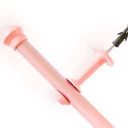 Kit Varão para Cortina 3,0 Metros 19mm Rosa - 1