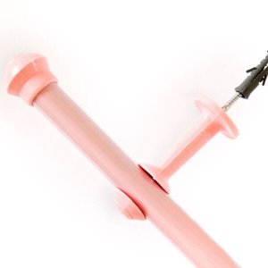 Kit Varão para Cortina 3,0 Metros 19mm Rosa
