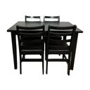 Ver imagem 6 de Conjunto Fixo Mesa 120x80 com 4 Cadeiras Estofadas Premium Cor:preto