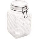 Ver imagem 1 de Pote Herm&eacute;tico de Vidro Borossilicato C/metal Preto 10x19cm