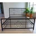 Ver imagem 4 de Cama Casal Robusta Aço Ferro Tamanho Padrão 138cmx188cm Cor Preto Estilo Industrial Ca-06