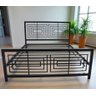 Cama Casal Robusta Aço Ferro Tamanho Padrão 138cmx188cm Cor Preto Estilo Industrial Ca-06 - 4