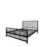 Cama Casal Robusta Aço Ferro Tamanho Padrão 138cmx188cm Cor Preto Estilo Industrial Ca-06 - 2