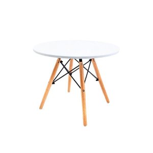 Mesa Infantil Eiffel Redonda Branca - 60cm