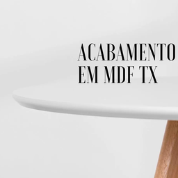 Mesa Eiffel Eames 90cm Redonda Mdf Pés Palito Sofisticada e Elegante - 3