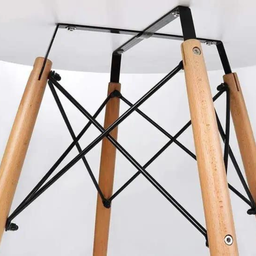 Mesa Eiffel Eames 90cm Redonda Mdf Pés Palito Sofisticada e Elegante - 5