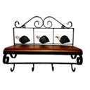 Ver imagem 1 de Prateleira Rústico Cozinha Sala Galinha Angola Artesão