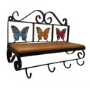 Ver imagem 2 de Prateleira Rústica Ferro E Madeira Borboleta