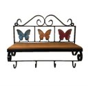 Ver imagem 1 de Prateleira Rústica Ferro E Madeira Borboleta