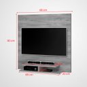 Ver imagem 3 de Painel para Tv até 32 Polegadas 2 Nichos Berlim Vianossa Móveis Branco