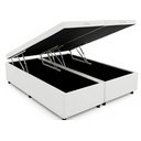 Ver imagem 1 de Cama Queen Box Baú Bi-partida 79 Blindada:corino Branco/queen