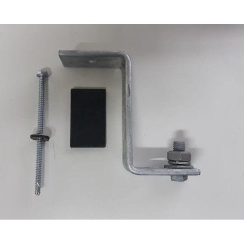 Fixador Z Estrutura Suporte para Telha Ondulada Zinco ou Fibrocimento com 6Un