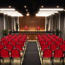 Ver imagem 6 de Kit 10 Cadeiras Hoteleiras Auditório Empilhável Sintético M23 Vermelho - Mpozenato
