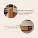 Ver imagem 7 de Cozinha Modulada Completa 6 Peças com Pés Tampo Bancada e Torre Quente Organic Marrom/Nature/Sand