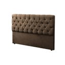 Ver imagem 2 de Kit Baú Recamier + Cabeceira Sonho King Suede Marrom
