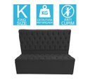 Ver imagem 4 de Kit Baú Recamier + Cabeceira Sonho King Suede Preto