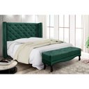Ver imagem 3 de Cabeceira Cama Box Solteiro 90cm e Recamier Vicenza Veludo Verde S04 - D'Rossi