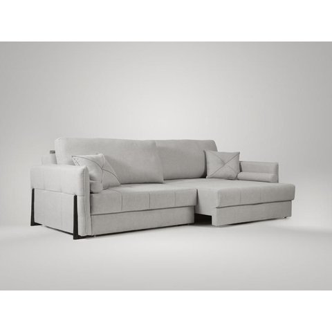 Sofá Orfeu 2,50m sem Caixa, Retrátil e Reclinável Linho Premium Cinza - Netsofas