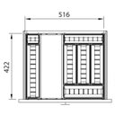 Ver imagem 2 de Divisor de Talheres Inox 516 x 422 x 64mm Fgvtn 01 Conjunto