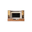 Ver imagem 5 de Estante Home Noble 270cm para Tv até 75 Polegadas com 2 Cristaleiras, Portas Reflecta e Led