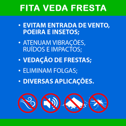 Feltro em Rolo Branco Adesivado para Fresta de Portas e Janelas - 4