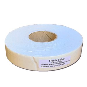 Feltro em Rolo Branco Adesivado para Fresta de Portas e Janelas